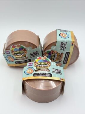 Lot of 3 - Crazy Fun The Original Mystery Dumpling Stuffed Bun Edition New VIRAL